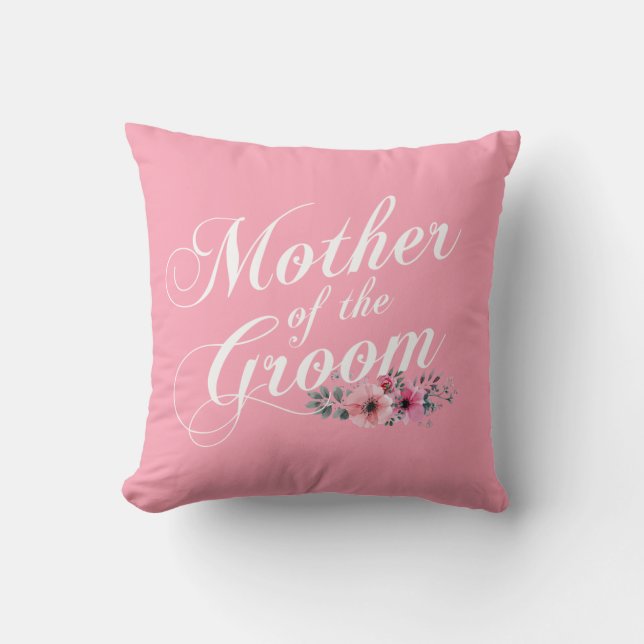 Simple Mother of the Groom Wedding | Throw Pillow (Front)