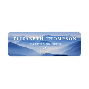 Simple Mountain Return Label