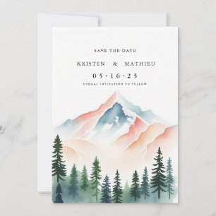 Simple Mountain Save The Date