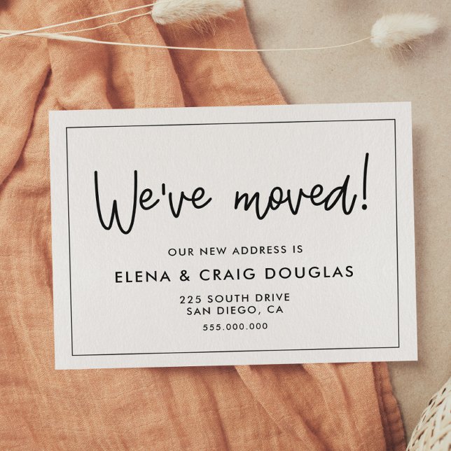 Simple moving announcement postcard (Creator Uploaded)