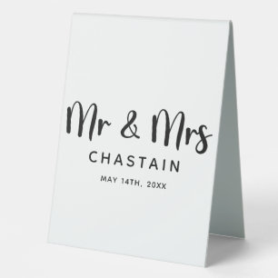 Simple Mr. & Mrs.   Wedding Monogram 