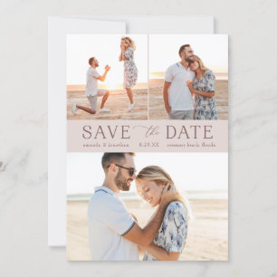 Simple Multi-Photo Save the Date Invitation