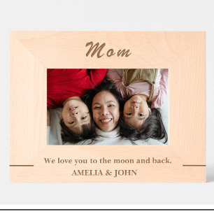 Simple Mum Quote Custom Wood Picture Frames