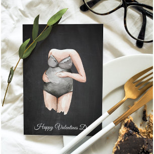 Simple Mummy To Be Valentines Day Gift Holiday Card