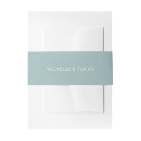 Simple Muted Blue Elegant Wedding