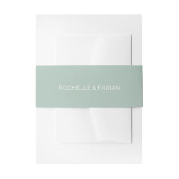 Simple Muted Green Elegant Wedding