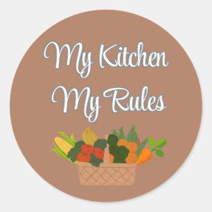 Simple My Kitchen My Rule Sticker
