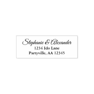 Simple Name Address Self-inking Stamp