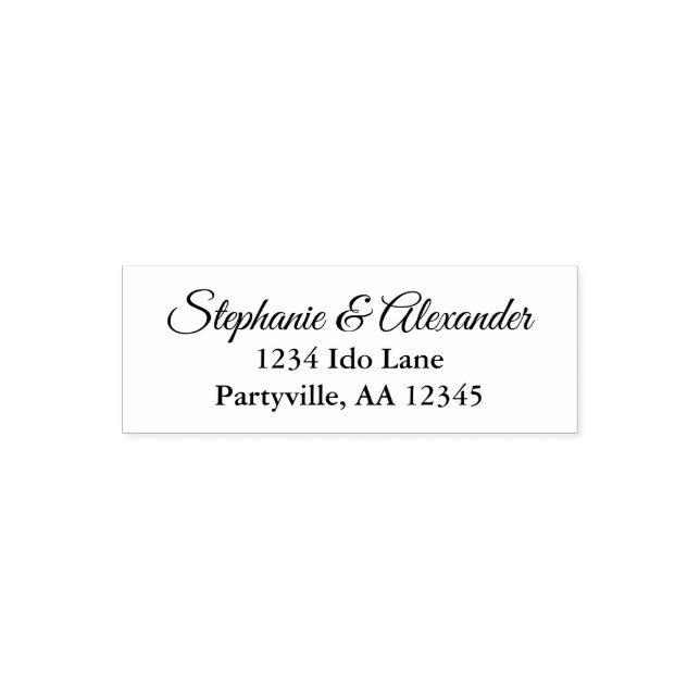 Simple Name Address Self-inking Stamp (Design)