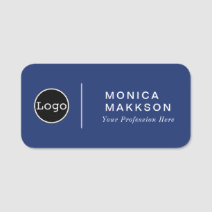 Simple Name, Logo  And Title Name Tag