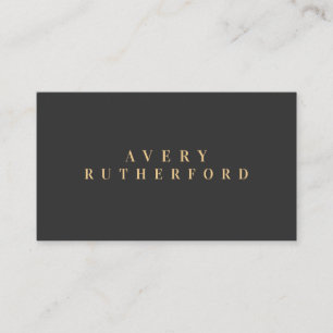 Simple Name Social Media Icons Business Card
