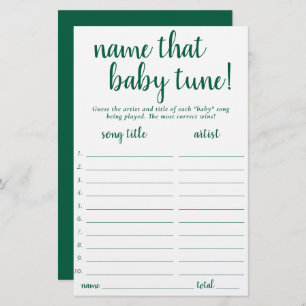 Simple Name That Baby Tune   Neo-Mint Game Card