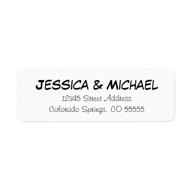 Simple Names - Return Address Labels (Front)