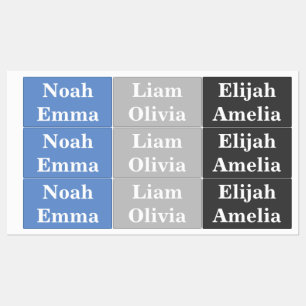 Simple Names Waterproof Clothing Labels