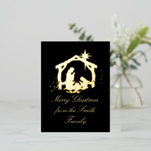 Simple Nativity Christmas Holiday Card