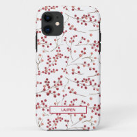 Simple Natural Red Berry Botanical Name Pattern