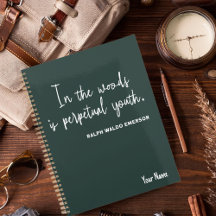 Simple Nature 2025 Green Planner with Flower