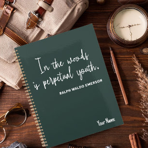 Simple Nature 2025 Green Planner with Flower