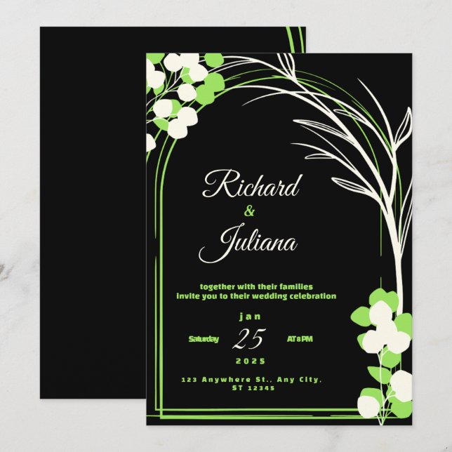 simple nature  invitation (Front/Back)
