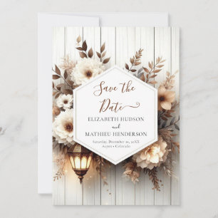 Simple Nature Rustic Wedding Save The Date