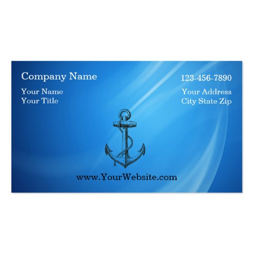 Simple Nautical Business Cards | Zazzle
