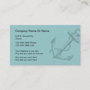 Simple Nautical Business Cards