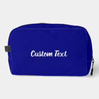 Simple Navy Blue and White Script Text Template