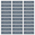 Simple Navy Blue Guest Address Wedding<br><div class="desc">Simple White Text and Navy Blue Guest Address Wedding Label  - Ask me if you have any queries</div>