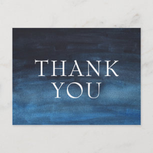 Simple Navy Blue Modern Business Postcard