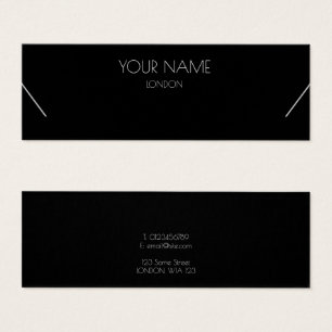 Simple necklace display card