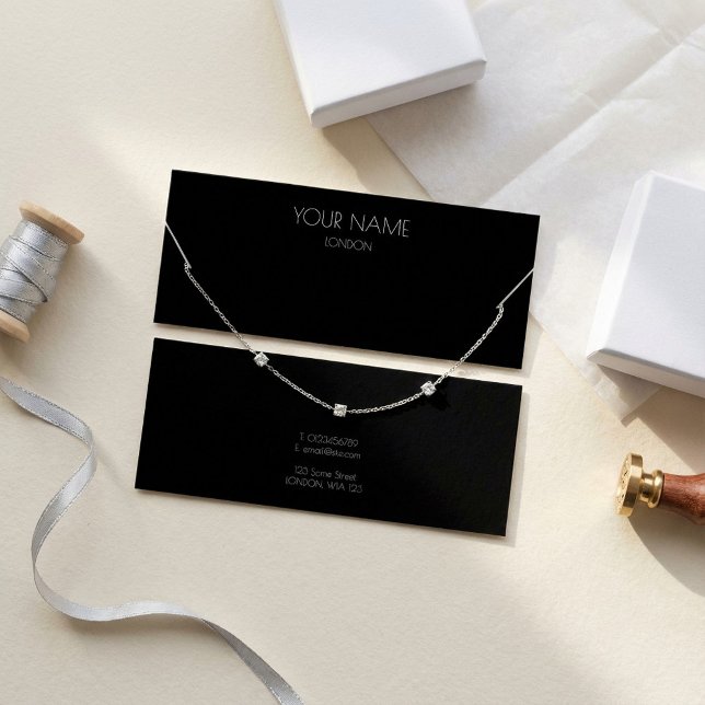 Simple necklace display card (Simple necklace display card)