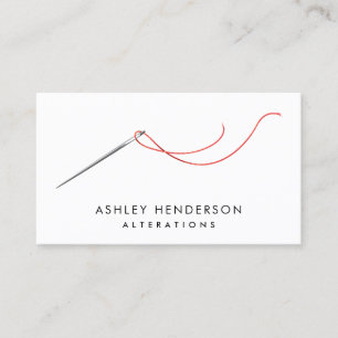 Simple Needle & Thread     Seamstress Business Card