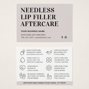 Simple Needles Lips Filler Aesthetician Aftercare
