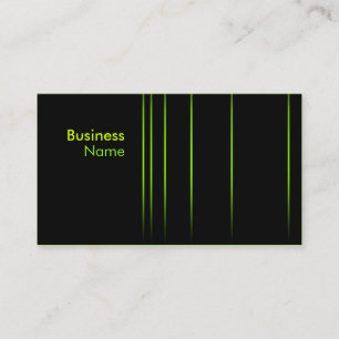 Simple Neon Vertical Lines Business Card (black)