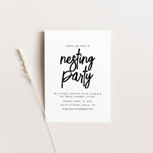 Simple Nesting Party Invitation Template