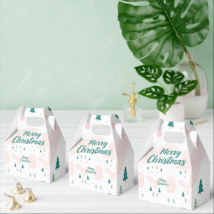 simple netral dsign christmas favour box