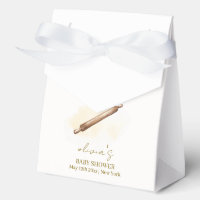 Simple Neutral Minimalist Pastry Chef Baby Shower 