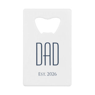 Simple New Dad Father's Day Typography  Credit Car