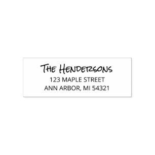 Simple New Home Return Address Self-inking Stamp