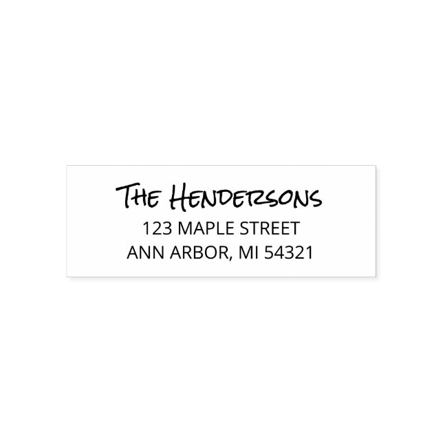 Simple New Home Return Address Self-inking Stamp (Design)