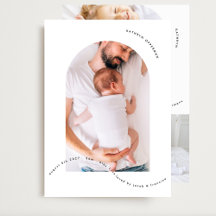 simple newborn arch photo collage baby birth