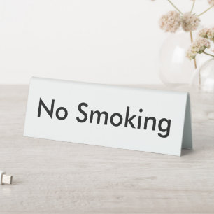 Simple No Smoking Office Desk Sign