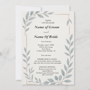 Simple not complicated Wedding invitation
