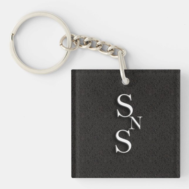 Simple Not Shallow Double Sided Key Chain (Front)