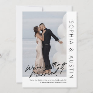 Simple Note Editable Colour Save The Date Card