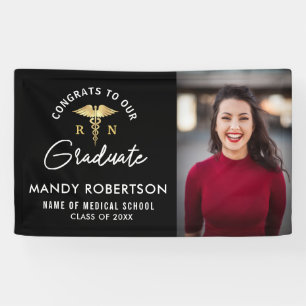 simple nursing graduation Banner