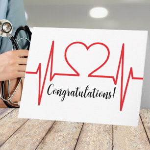 Simple Nursing Medical School Gradutation Card