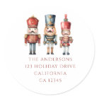 Simple Nutcracker Christmas Holiday return address