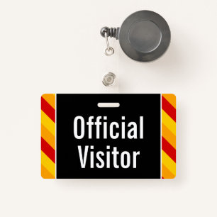 Simple "Official Visitor" Badge ID Badge