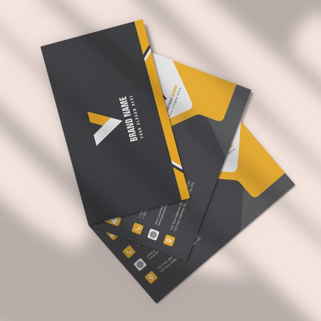 Simple Orange Business Card (Creator Uploaded)
